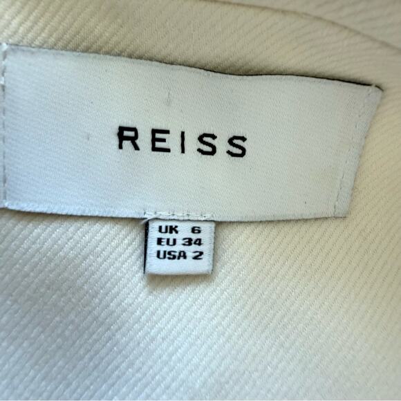 REISS women white jacket blazer size 2 US Retail 650$ - Picture 5 of 10